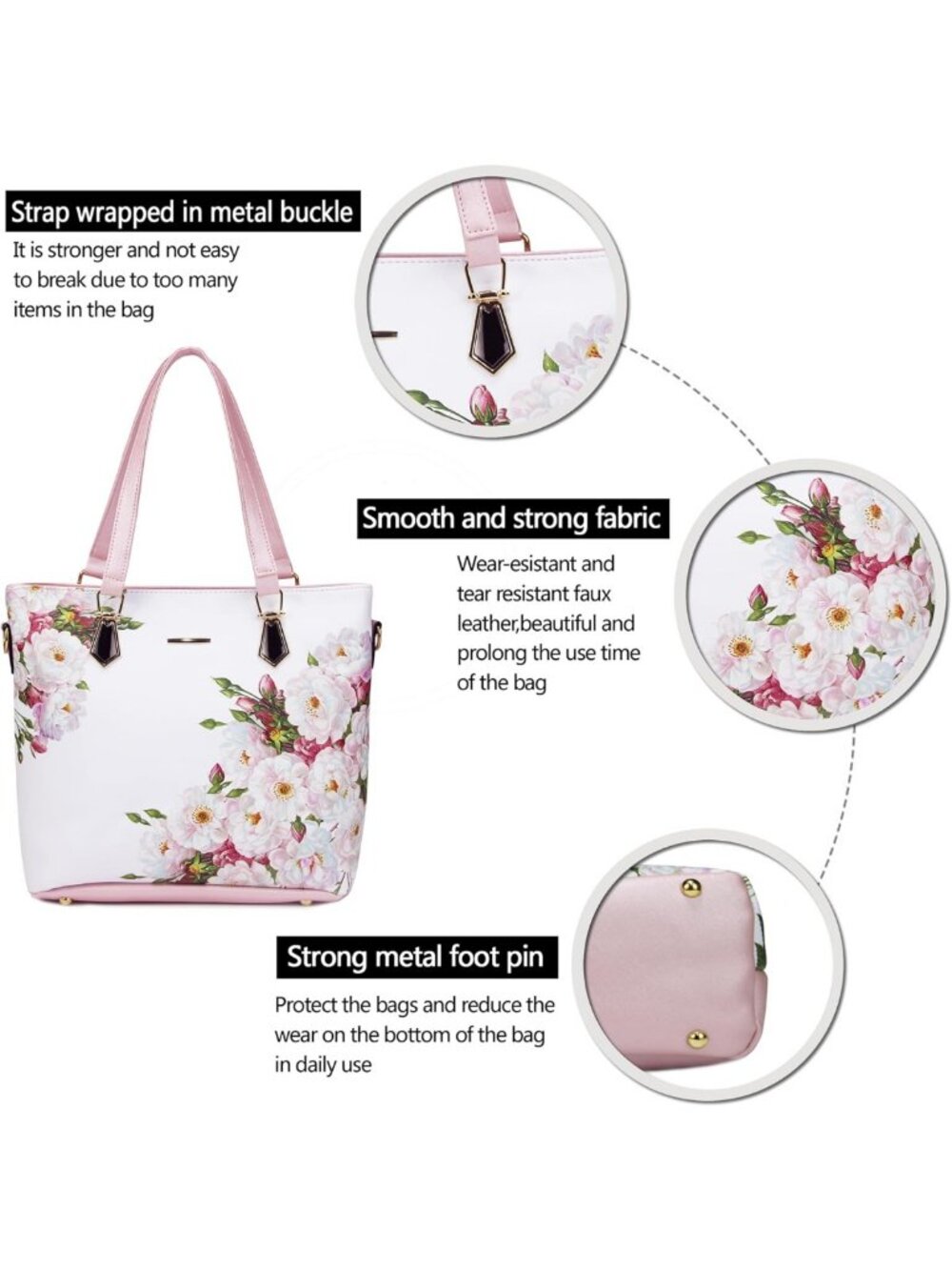 Chic Women's Satchel Shoulder Tote Handbags - Stylish Designer-Inspired Bags - Picture 5 of 6